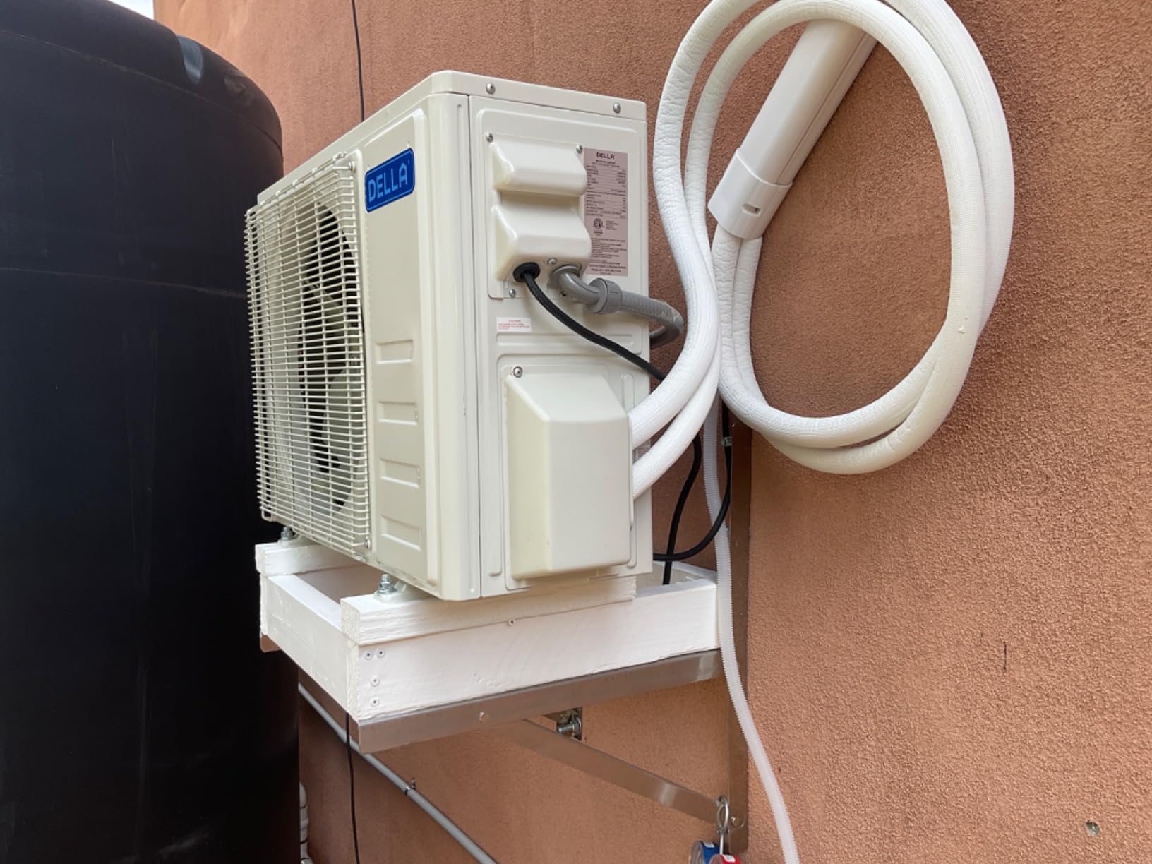 DELLA Optima Series 12,000 BTU Mini Split AC with Soft Airflow, Hyper Heat Down to -13°F, Up to 550 Sq. Ft, 24 SEER2 230V, Energy Star, WiFi & Alexa,Inverter AC,1 Ton Pre-Charged Heat Pump,16.4ft Kit customer photo 1