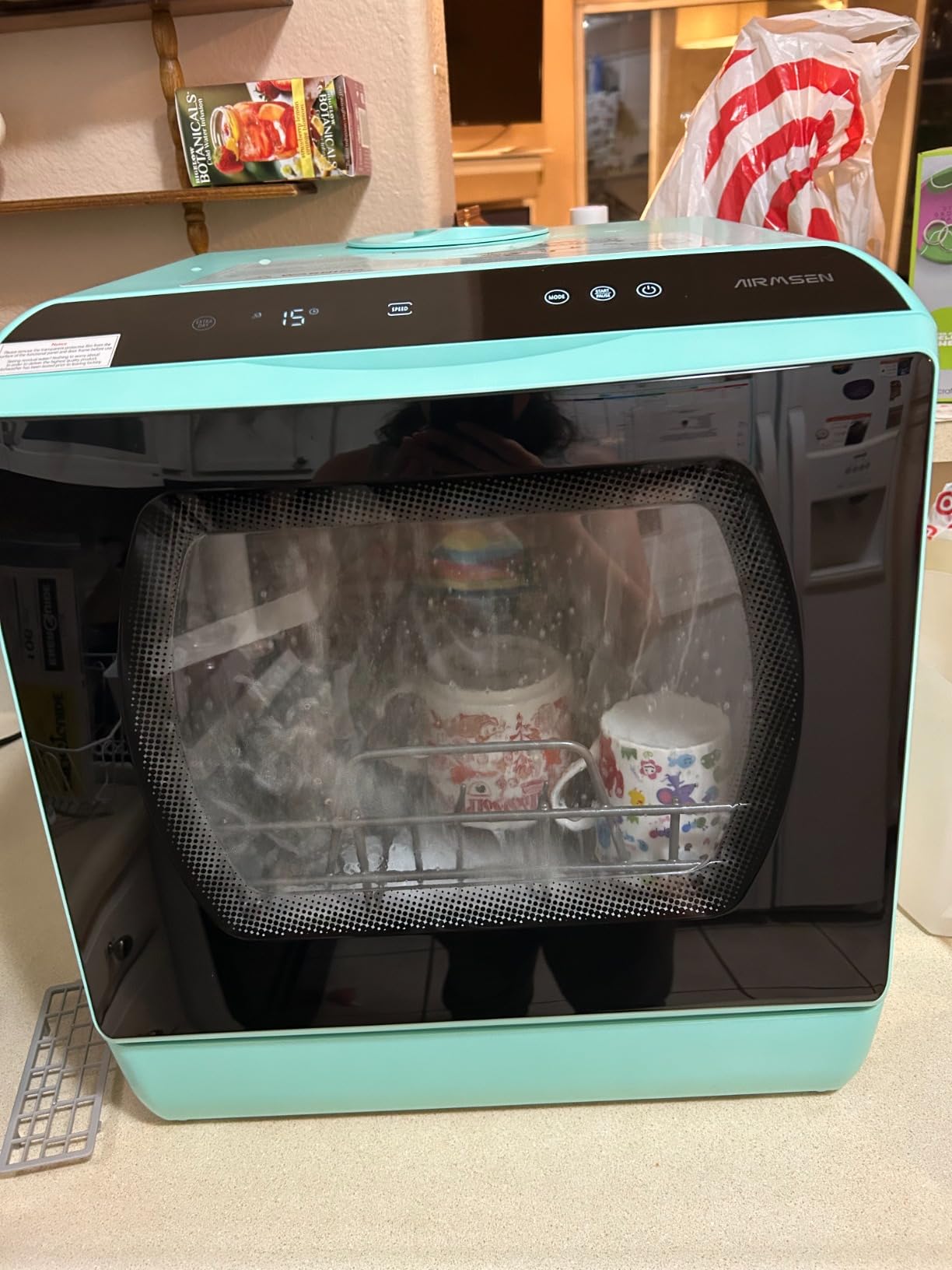 AIRMSEN Portable Countertop Dishwasher, No Hookup Needed customer photo 2