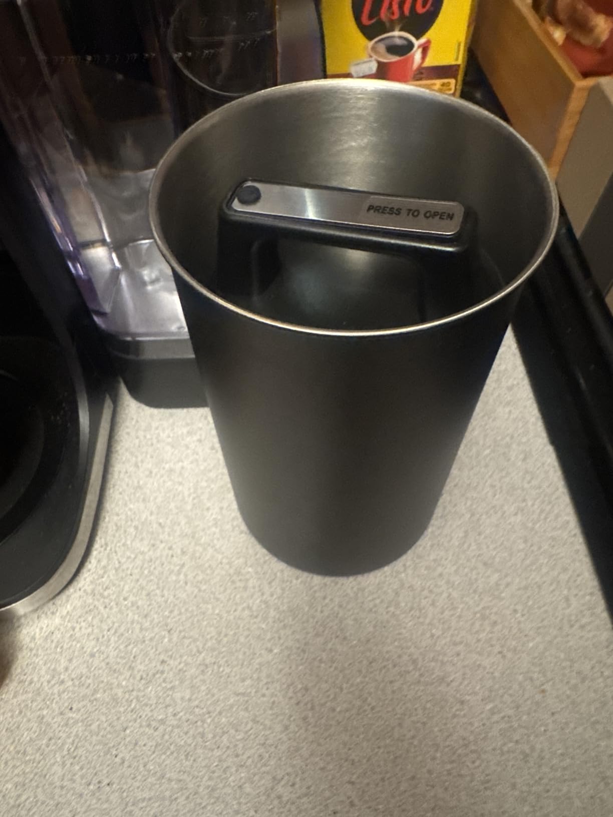 KIVY Vacuum Coffee Canister - Push Lid Preserves Coffee Aroma & Oil customer photo 1