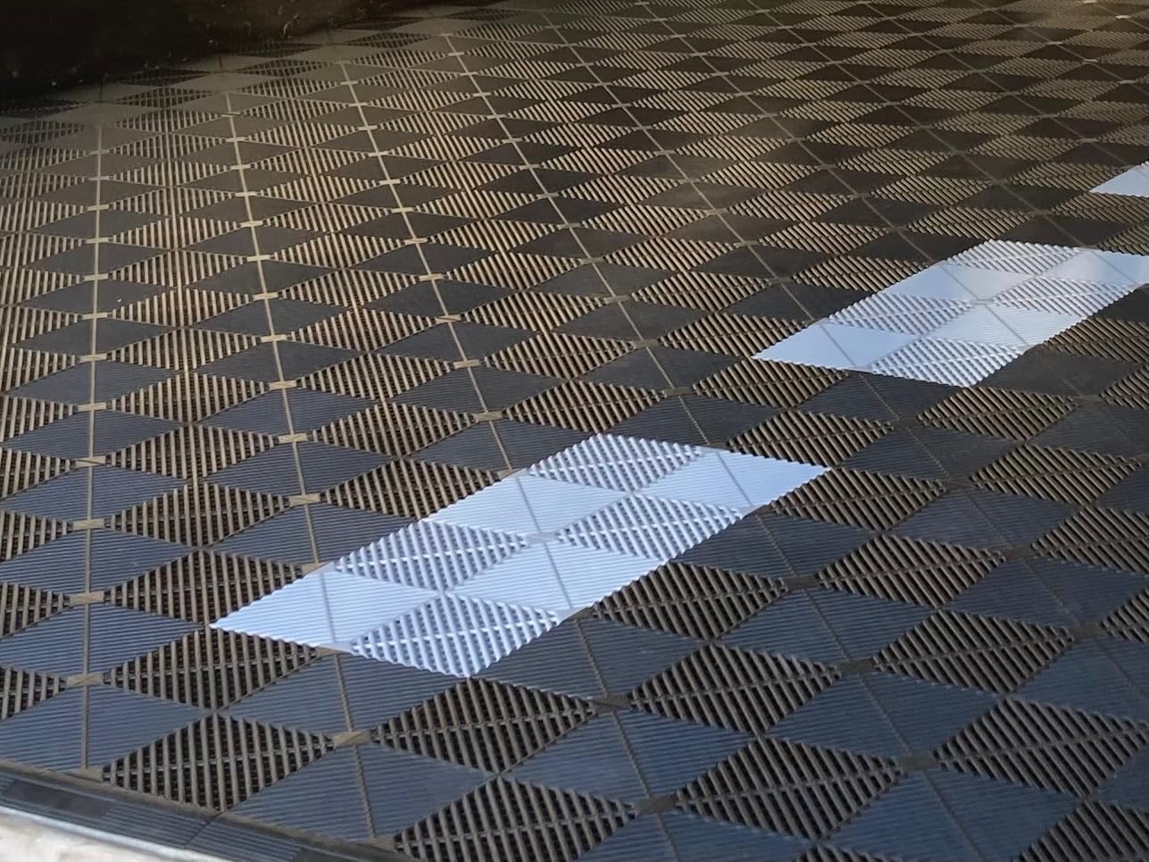 SafeRacks Vented Interlocking Garage Floor Tiles - Black, 48 Pack customer photo 2