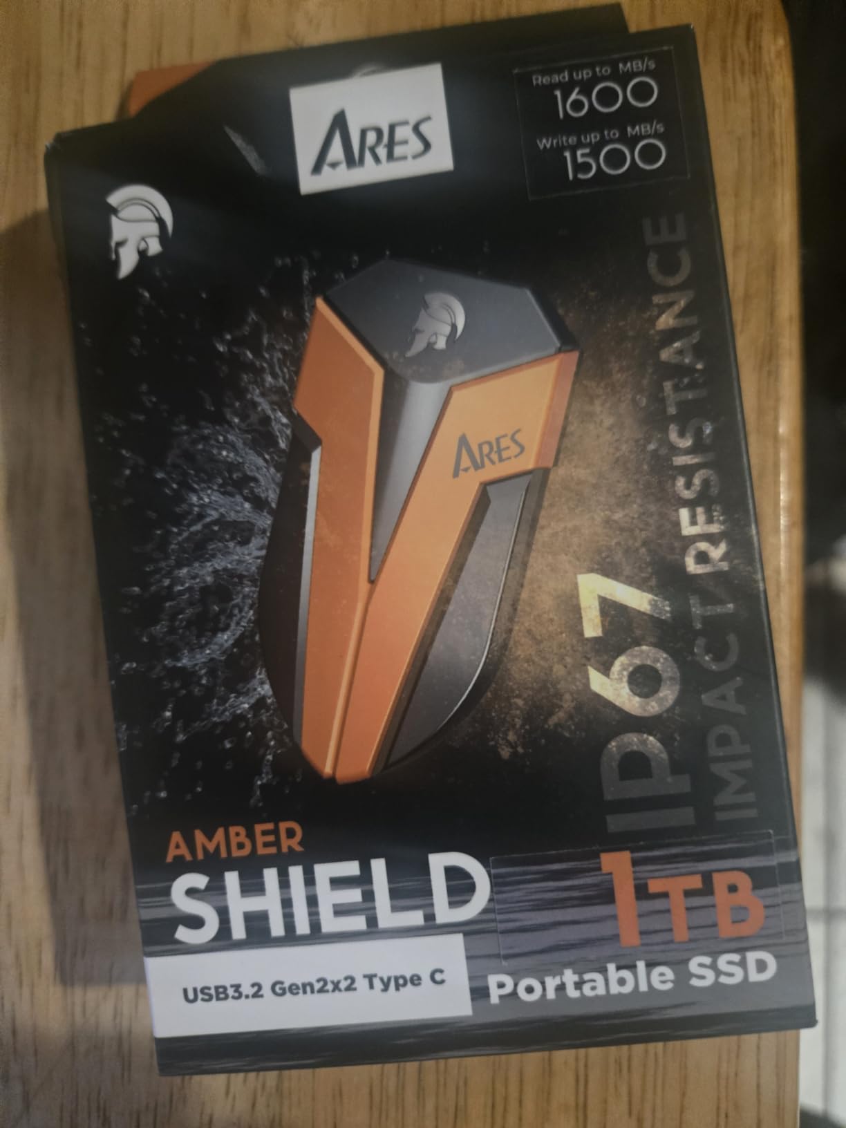 DATO External SSD 4TB, External Solid State Drive Portable SSD External USB 3.2 Gen 2x2 Type-C OTG Supported Compatible with PS5 and Xbox, up to 1600/1500 MB/s IP67 Waterproof - ARES Amber Shield customer photo 1