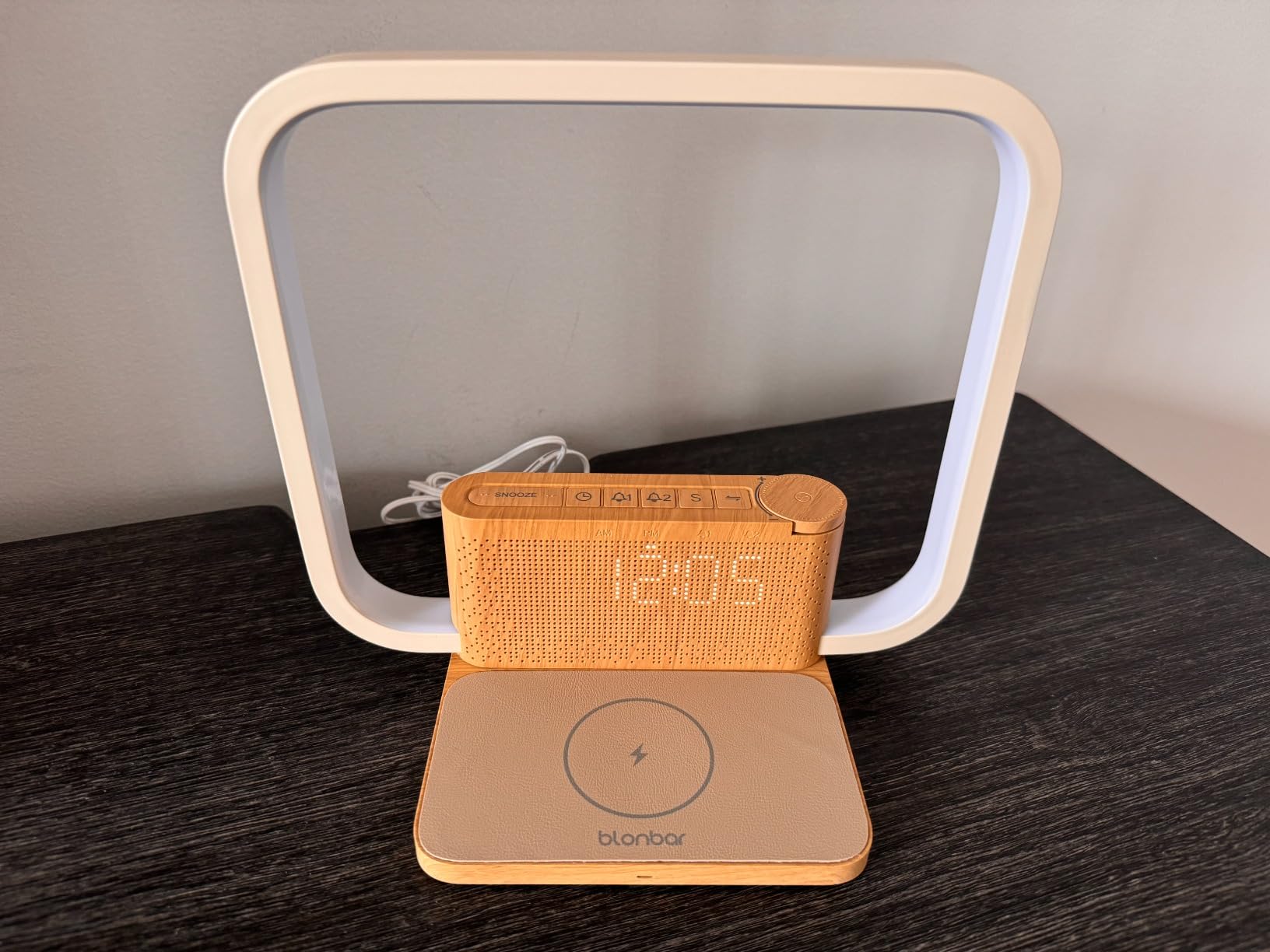 Sunrise Alarm Clock with Wireless Charging Desk Touch Lamp, Sunrise Lamp customer photo 2