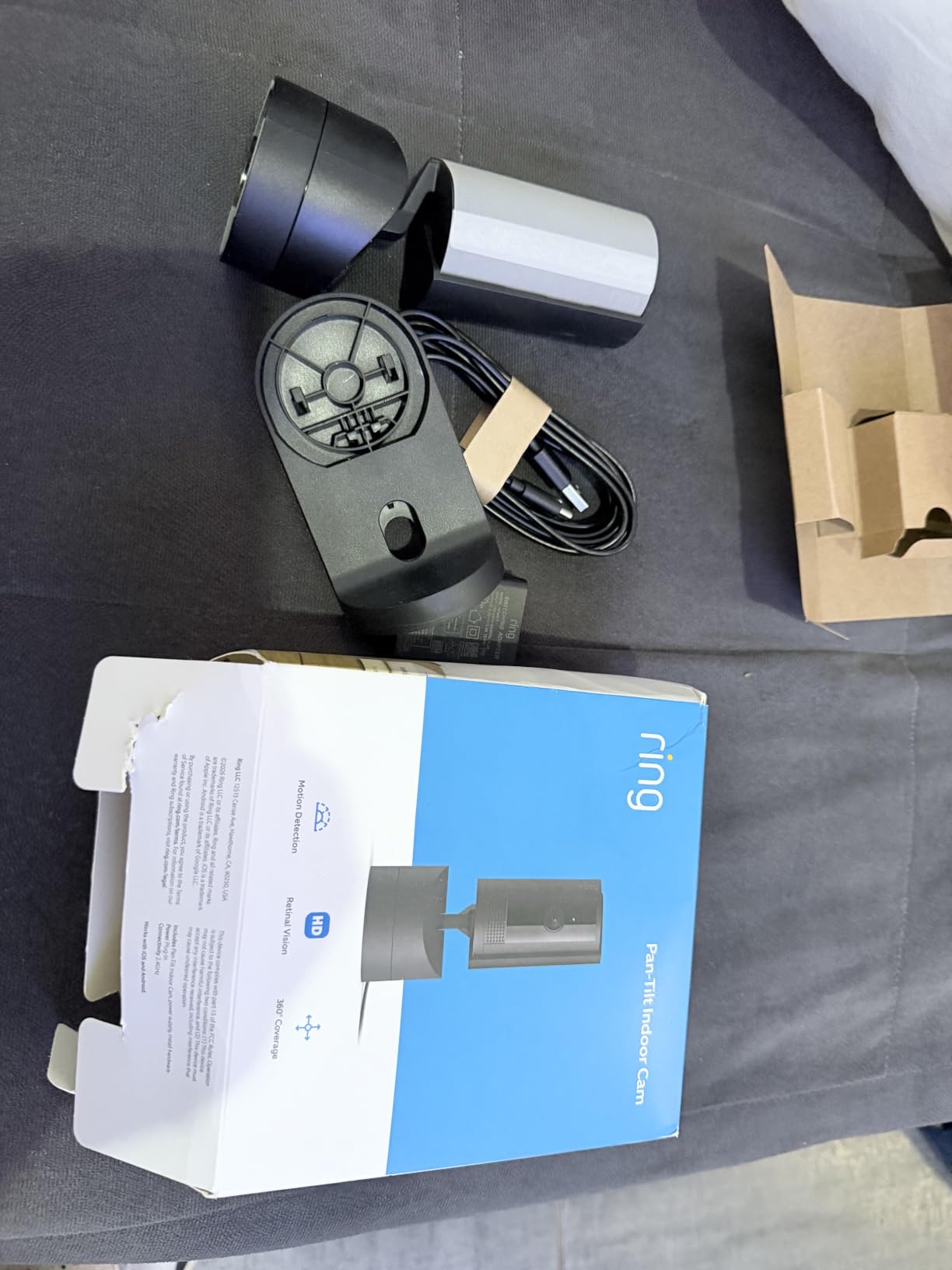Ring Pan-Tilt Indoor Cam (newest model), See all around your home or business with 360° pan coverage, HD video, plus Two-Way Talk, 2-pack, Black customer photo 1
