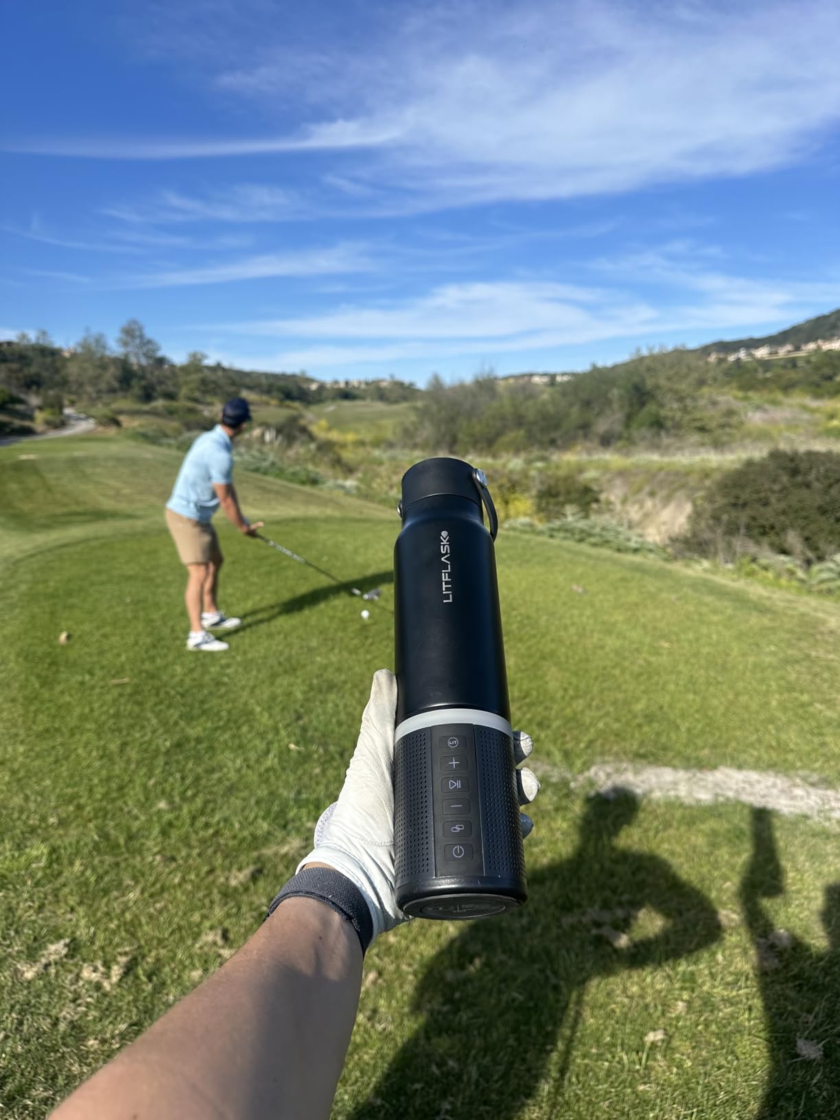 LitFlask Smart Water Bottle, Ultra Premium Bluetooth Speaker, Portable Charging, 20oz Stainless Steel. Oprah’s Favorite Things 2024 customer photo 1