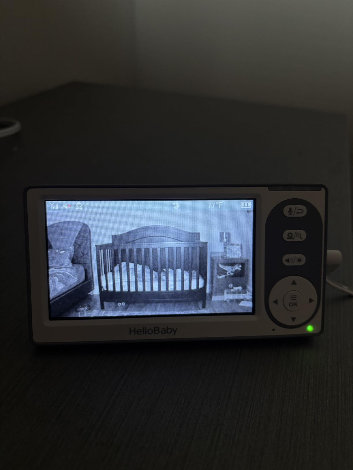 HelloBaby 4.3'' Video Baby Monitor No WiFi, 30 Hours Battery | Remote Pan-Tilt-Zoom, Baby Monitor with Camera and Audio, Night Vision, ECO Mode, Two-way Talk, 8 Lullabies, 1000ft Range customer photo 1