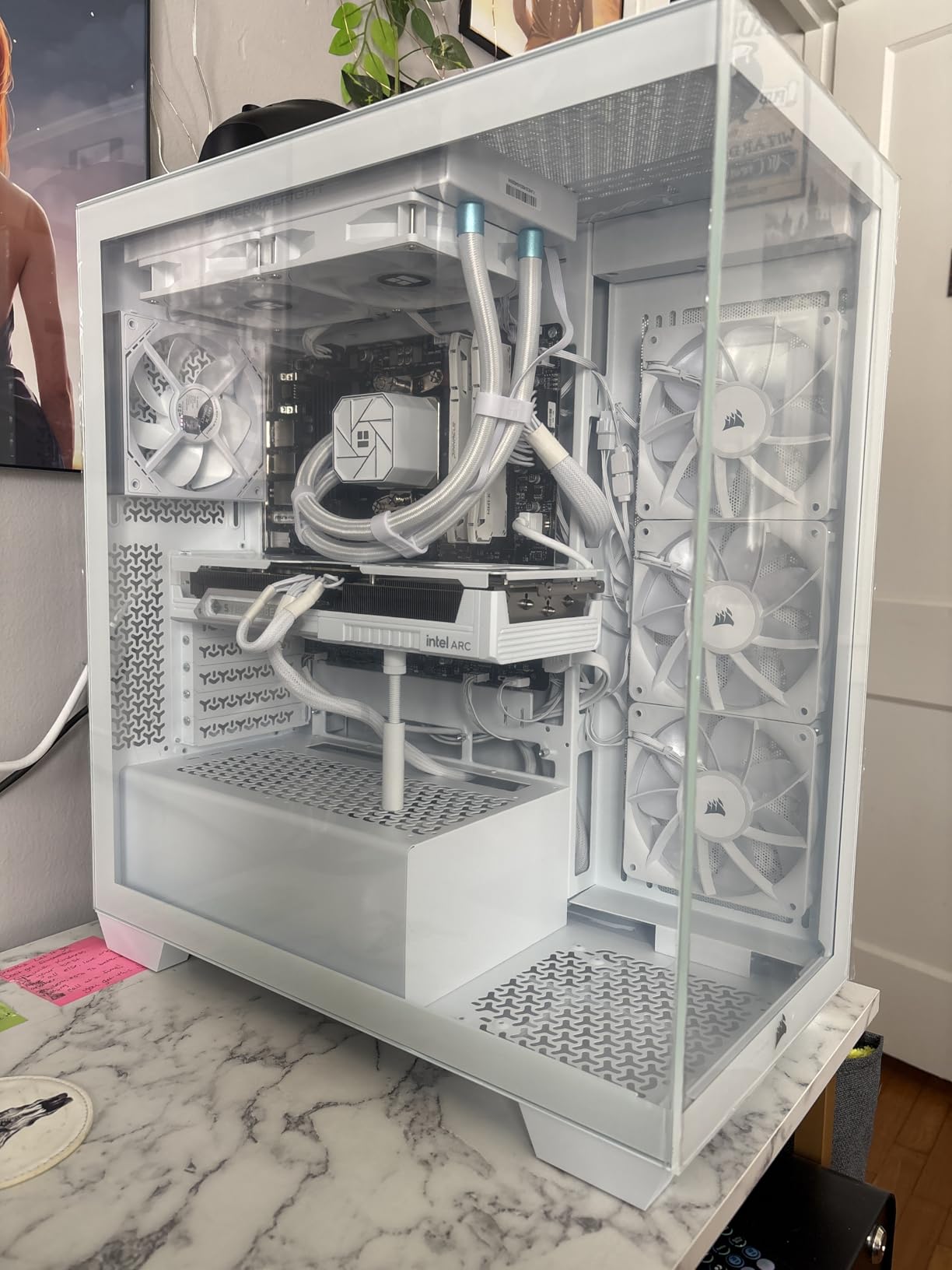 CORSAIR iCUE Link 3500X RGB Mid-Tower ATX PC Case – Panoramic Tempered Glass – Reverse Connection Motherboard Compatible – 3X CORSAIR iCUE Link RX120 RGB Fans Included – Black customer photo 2