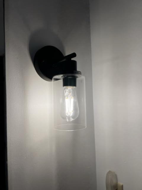 BUTHY Black Wall Sconce Light, Modern LED Wall Light Indoor Fixtures customer photo 1