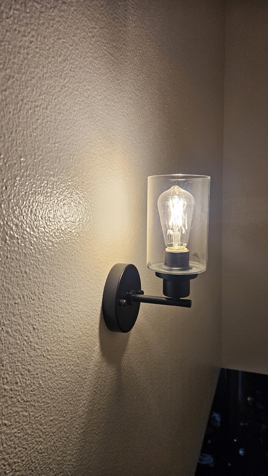 BUTHY Black Wall Sconce Light, Modern LED Wall Light Indoor Fixtures customer photo 2