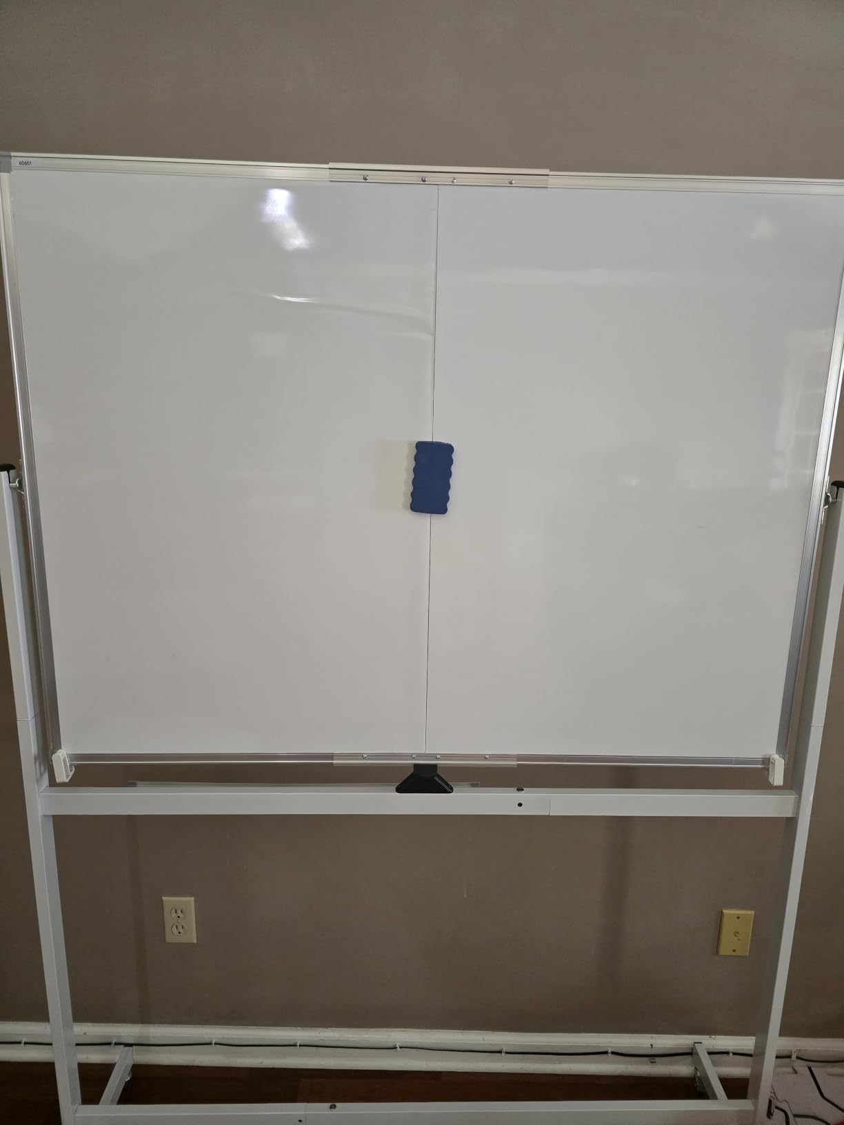 Large Rolling Whiteboard on Wheels, 48
