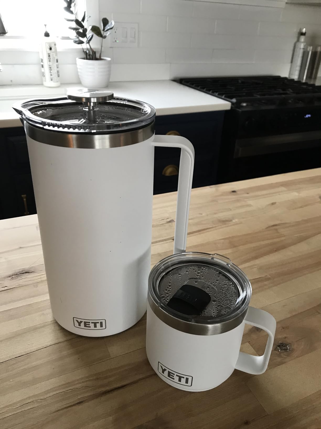 YETI Rambler 64 oz. French Press Coffee Maker, Navy customer photo 2