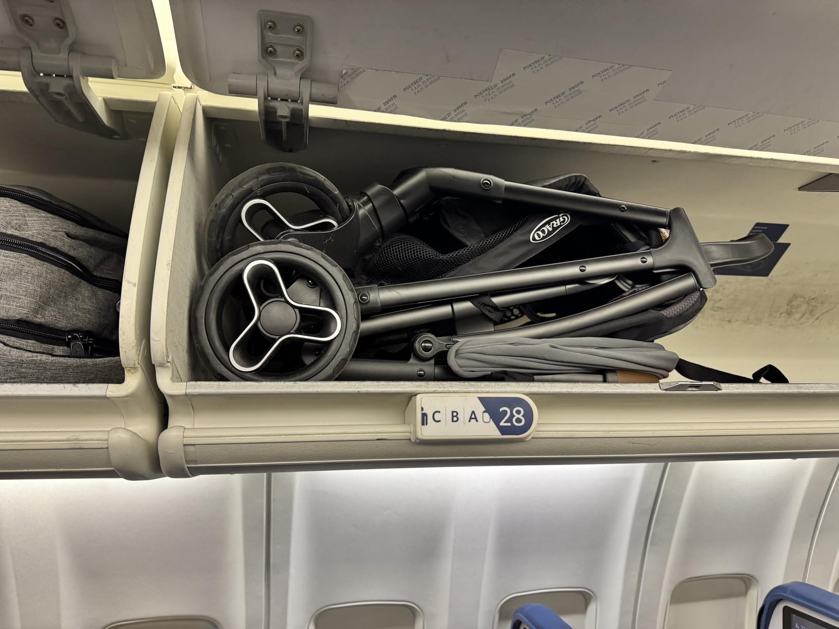 Graco Ready2Jet Compact Stroller Overhead Friendly Compact Travel Stroller with Automatic Fold, Kingston customer photo 1