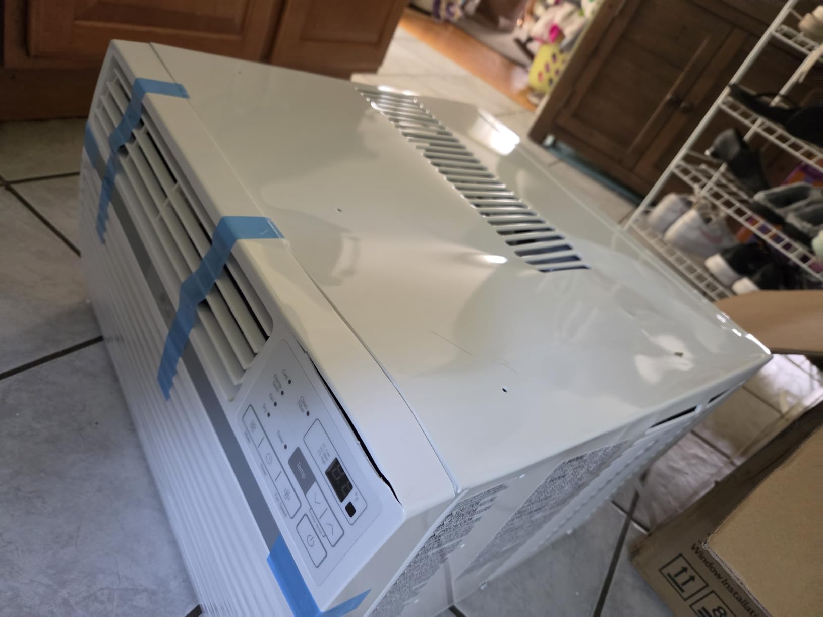 LG 8,000 Window Air Conditioner, 115V, 350 Sq.Ft. (14' x 25' Room Size), Quiet Operation, Electronic Control with Remote, 3 Cooling & Fan Speeds, Auto Restart, 8000 BTU, White | 115V, Remote Control, 3 Cooling and Fan Speeds, Auto-Restart, Electronic Controls, Quiet Operation, Rooms up to 350 Sq.Ft. customer photo 2