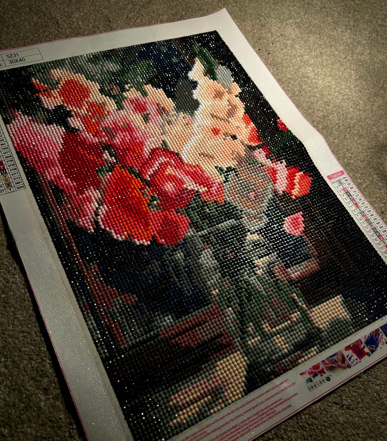 Hydrangea Diamond Painting Kits for Adults,Flowers Diamond Art 12x16inch customer photo 2