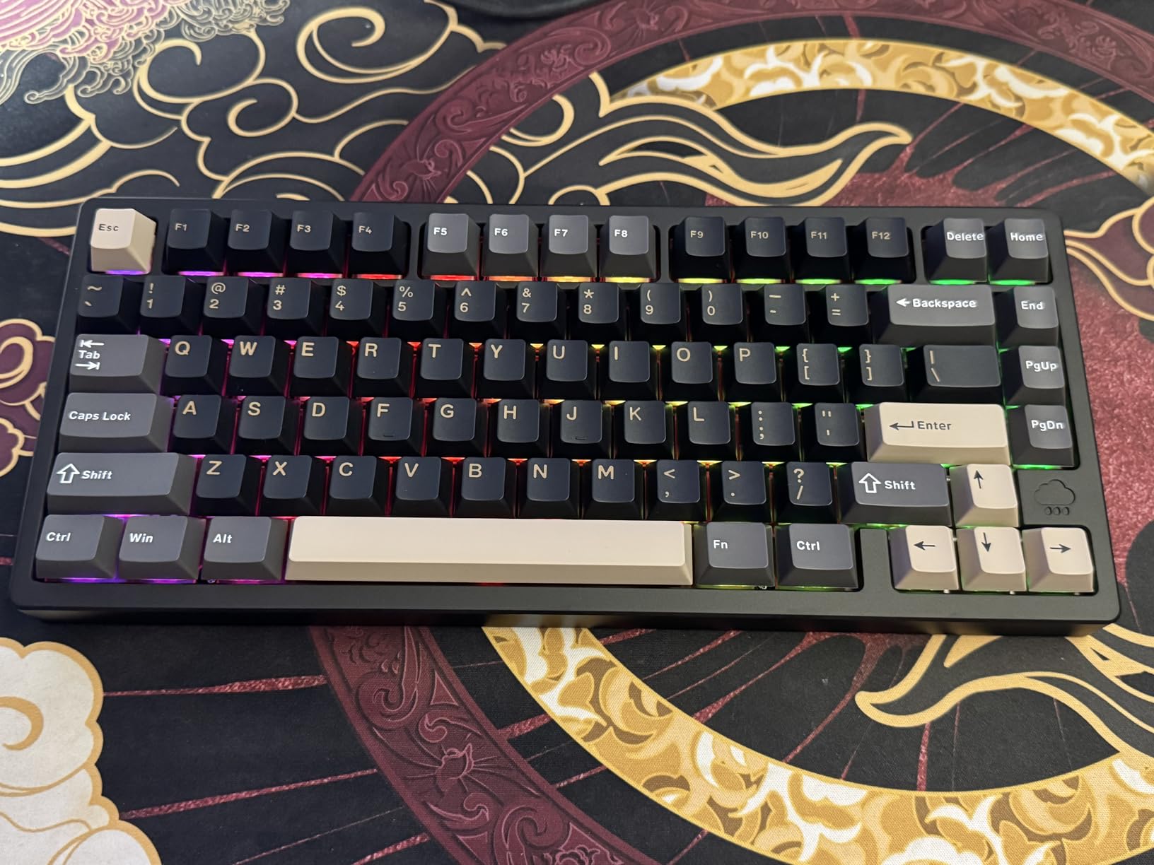 KEEBMONKEY WOBKEY Rainy 75 CNC Aluminum HMX/JWK/Cocoa Switches Triple-Mode Connectivity Mechanical Keyboard with Superior Acoustics, RGB/FR4/Silver SUS304/7000mAh/Cocoa Switch (Pro - Black) customer photo 2