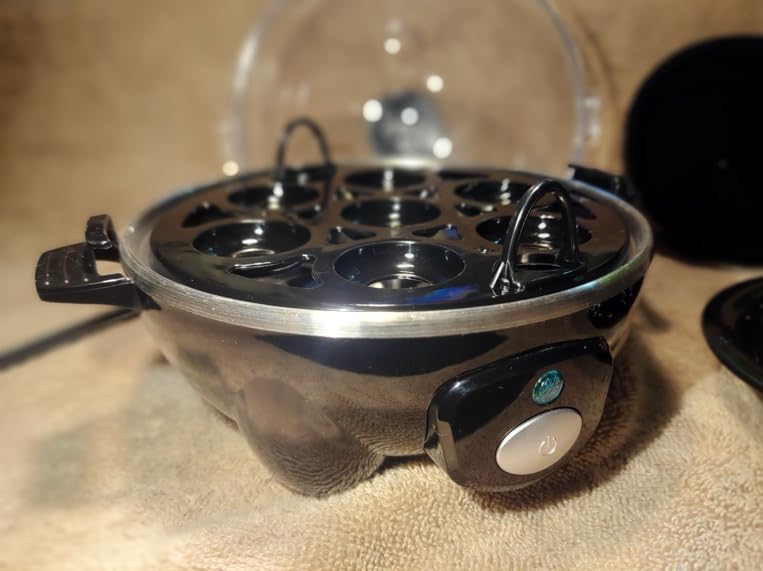 Dash Rapid Egg Cooker, 7 Hard Boiled Eggs, Black | Electric Egg Poacher, Boiler, Steamer & Omelette Maker Machine, Soft or Poached Eggs for Breakfast, Auto Shut-Off, BPA-Free customer photo 1
