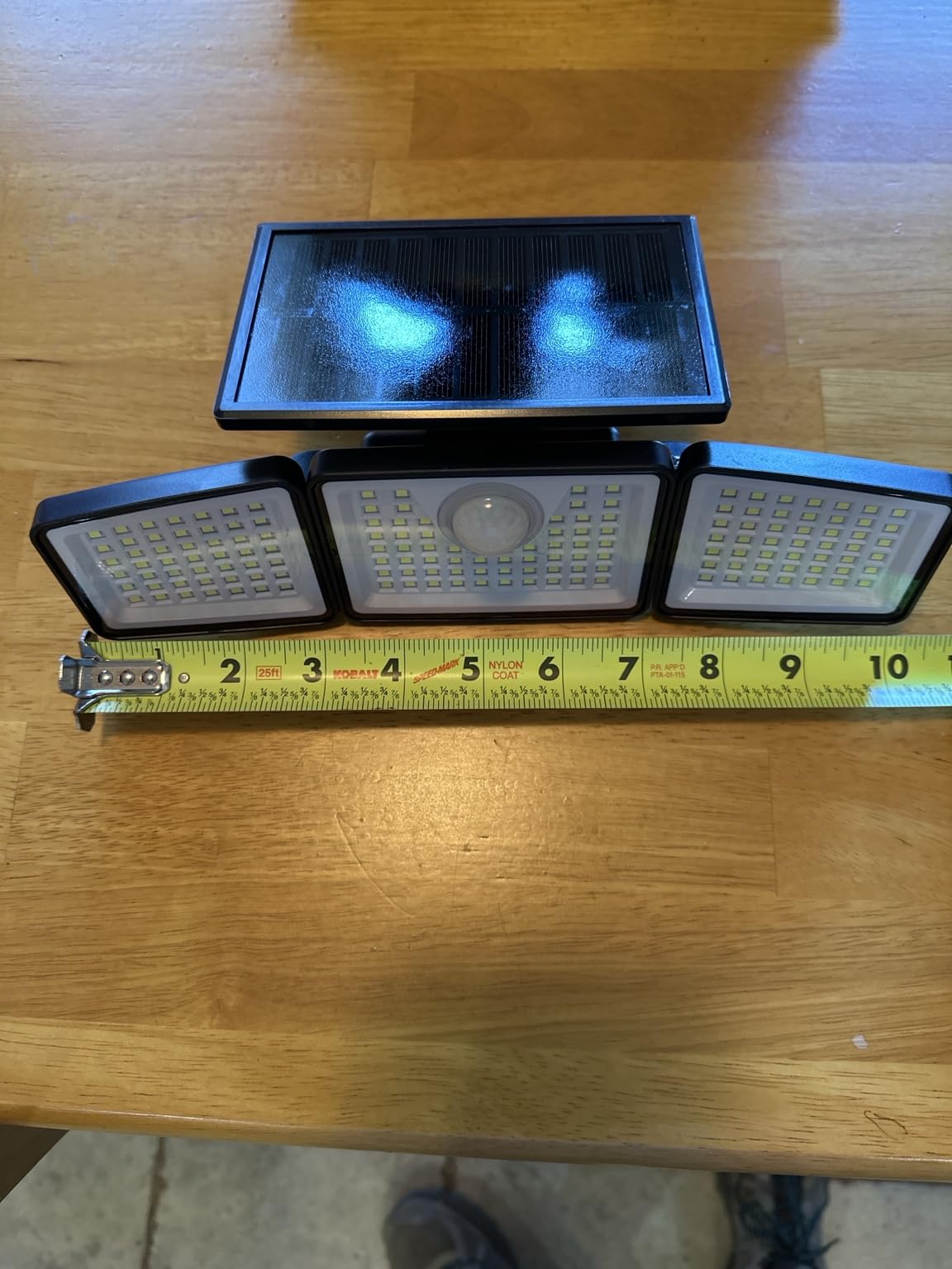 daphino 2500LM Solar Lights, Motion Sensor Outdoor Lights, 3-Head, 2 Pack customer photo 1