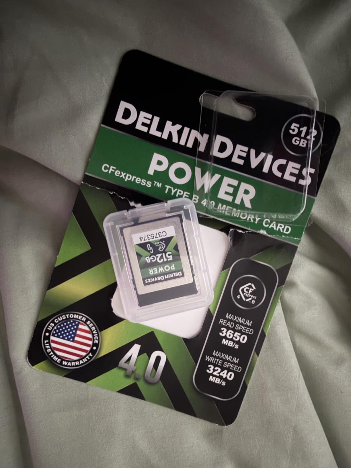 Delkin 512GB CFexpress Type B 4.0 Memory Card for Digital Cameras | Ideal for Express Transfer of Images and Videos for Storage | 512GB Memory Card Storage customer photo 1