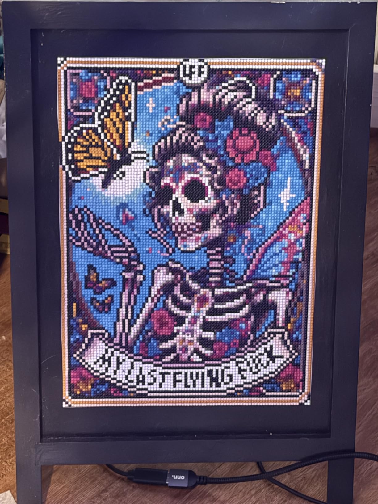 Diamond Art Kits for Adults Skull Last Flying Diamond Painting Kit 12x16in customer photo 2