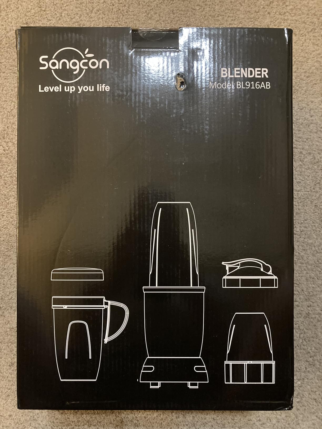 Sangcon 1000W Powerful Personal Smoothies Blender Frozen Fruit Ice Crushing customer photo 2