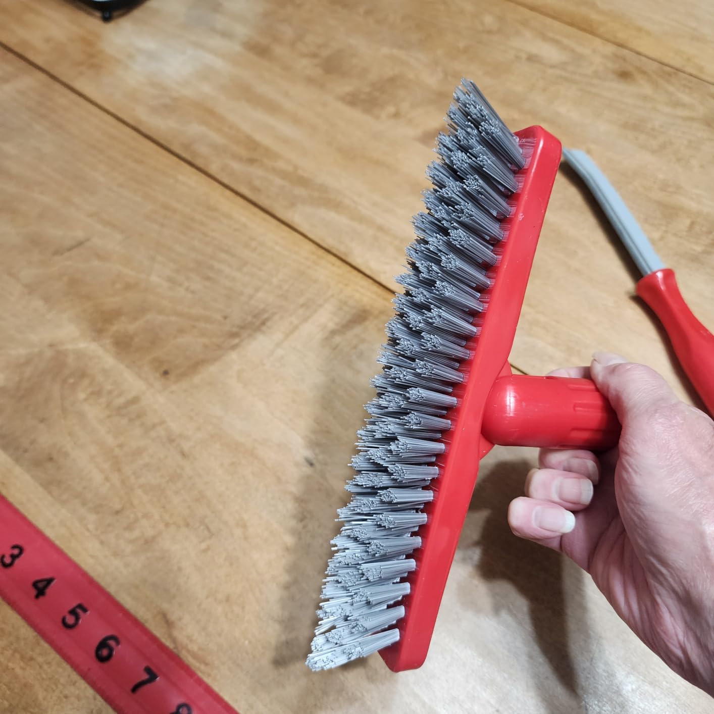 Foxtrot Living Grout Brush with Long Handle and Crevice Cleaning Brush Set customer photo 1