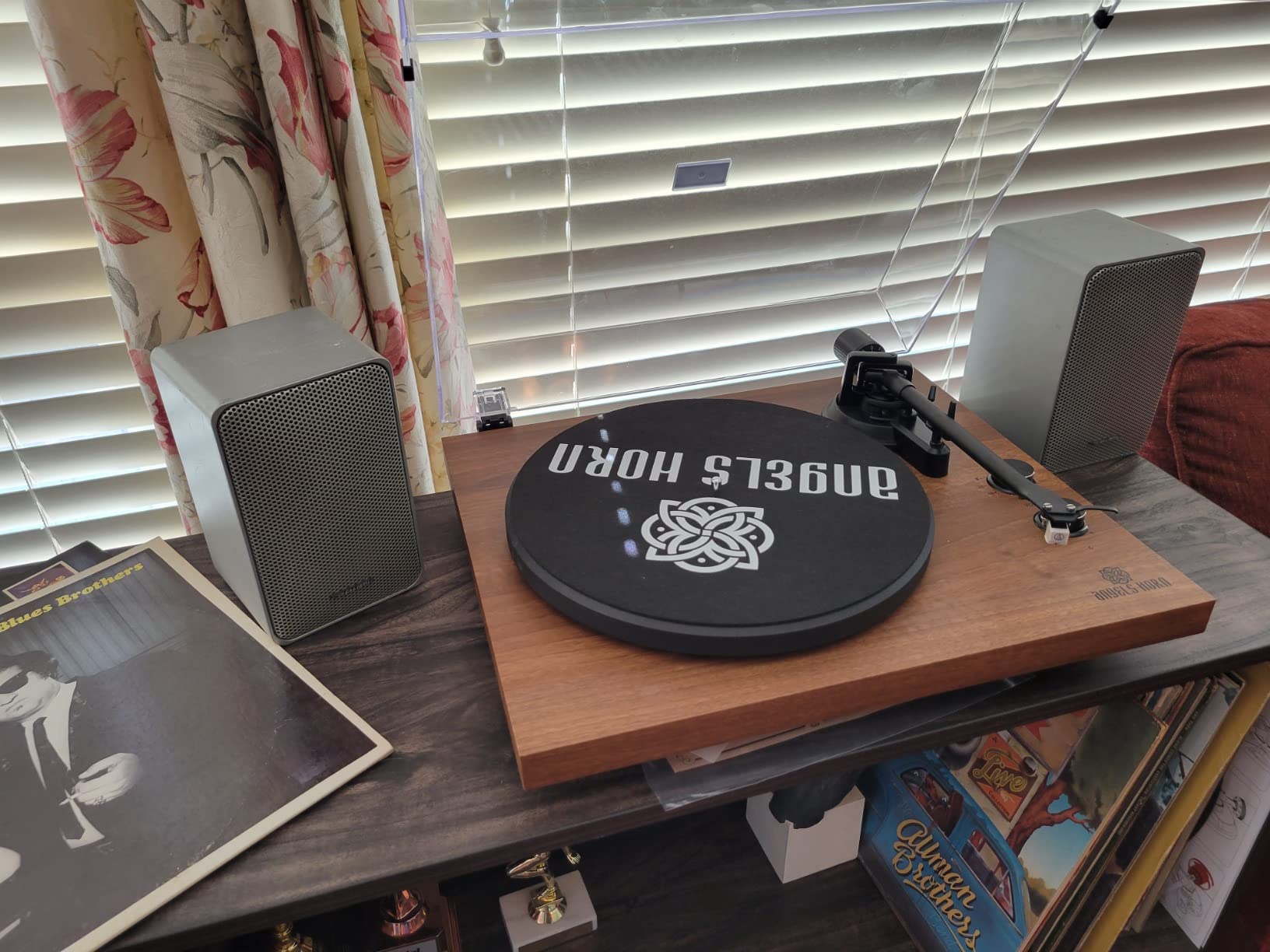 ANGELS HORN Vinyl Record Player with Speakers, Bluetooth Hi-Fi Turntable customer photo 1