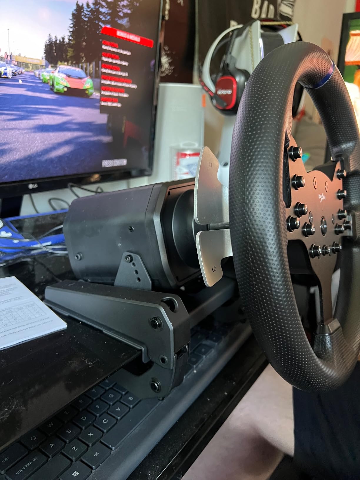 PXN V99 3.2Nm Force Feedback Gaming Steering Wheel | 270-900 Degree, 11.8-inch, Hall 3-Pedal, H Shifter - Sim Racing Wheel for PC, PS4, Xbox One, Xbox Series X|S customer photo 1