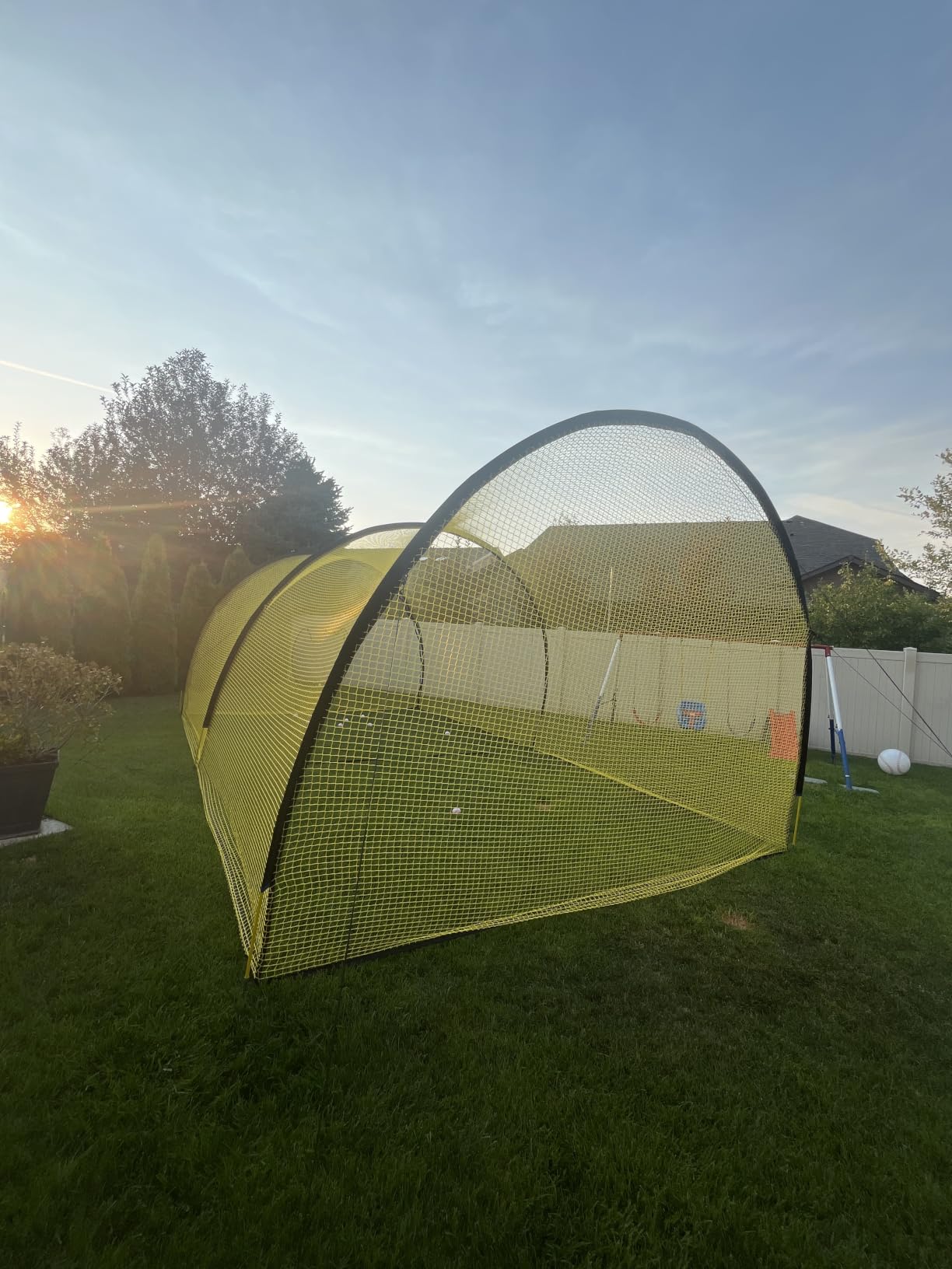 Apex Sports Portable Batting Cage 22x12x8 Ft, Baseball & Softball Net Cage customer photo 2