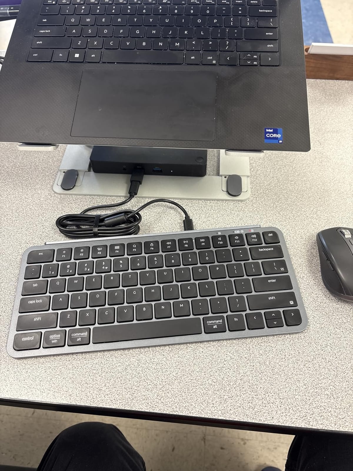 Keychron B1 Pro Ultra-Slim Wireless Keyboard, ZMK/Launcher Programmable Bluetooth/2.4GHz/Wired, 1200 Hours Battery Life, Silent Scissor Switch Office Keyboard for Mac/Windows/Linux - Gray customer photo 1