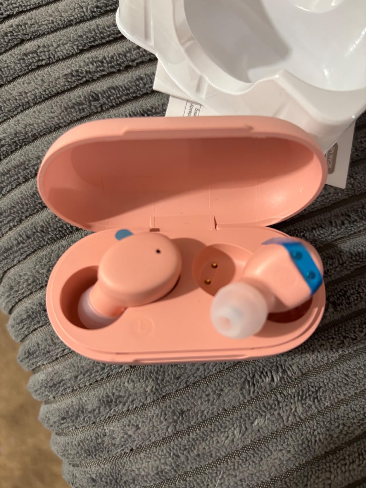 MOZOTER Mini Wireless Earbuds Bluetooth 5.3 in Ear Headphones Headsets | Light Weight,60Hrs Playtime Ear Buds with Charging Case,Smart Touch Control,Premium Sound with Deep Bass for Sport-Pink customer photo 1