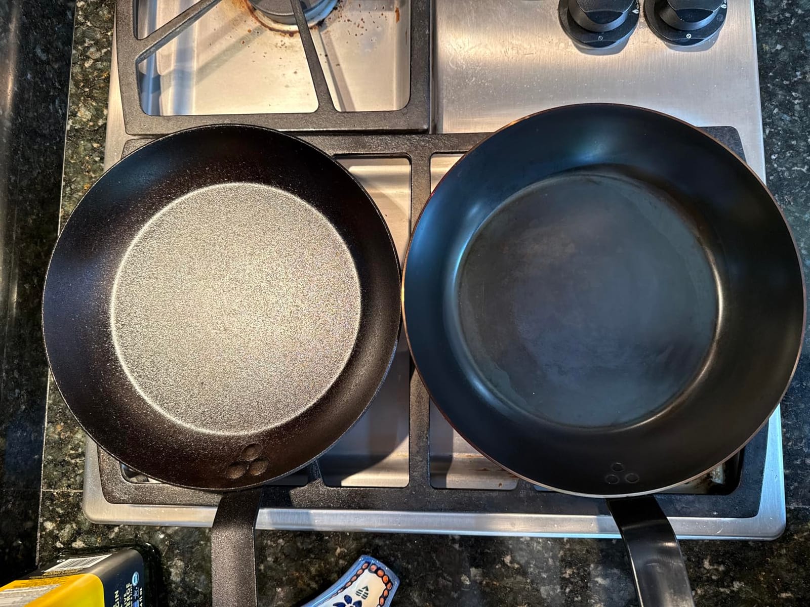 de Buyer - Blue Carbon Steel Fry Pan 2mm Thick - 11” Diameter, 8.3” Cooking Surface - Oven Safe - Naturally Non-Stick Finish - Made in France customer photo 1