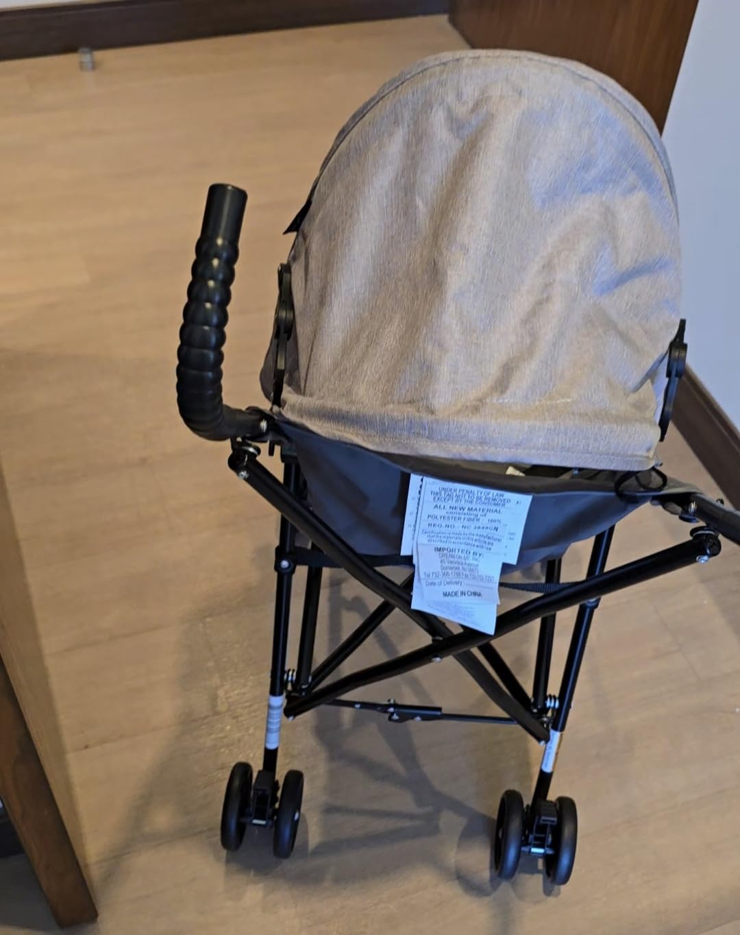Dream On Me Aero Travel Umbrella Stroller, 1-Hand Fold, Lightweight, Black | 3 Point Safety Harness, Dual Brakes, Adjustable Removable Canopy, Sturdy Steel Frame, Compact, For Toddlers 6-36 months customer photo 2