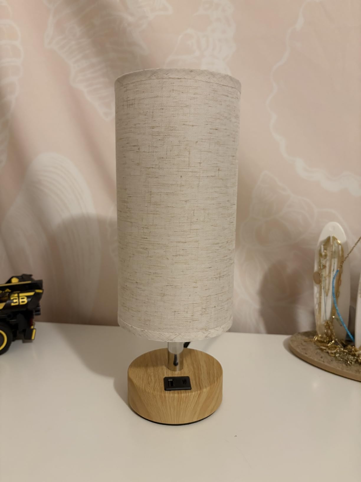 Dicoool Bedside Table Lamp for Bedroom - 3-Way Dimmable Touch Lamp, USB A+C customer photo 1
