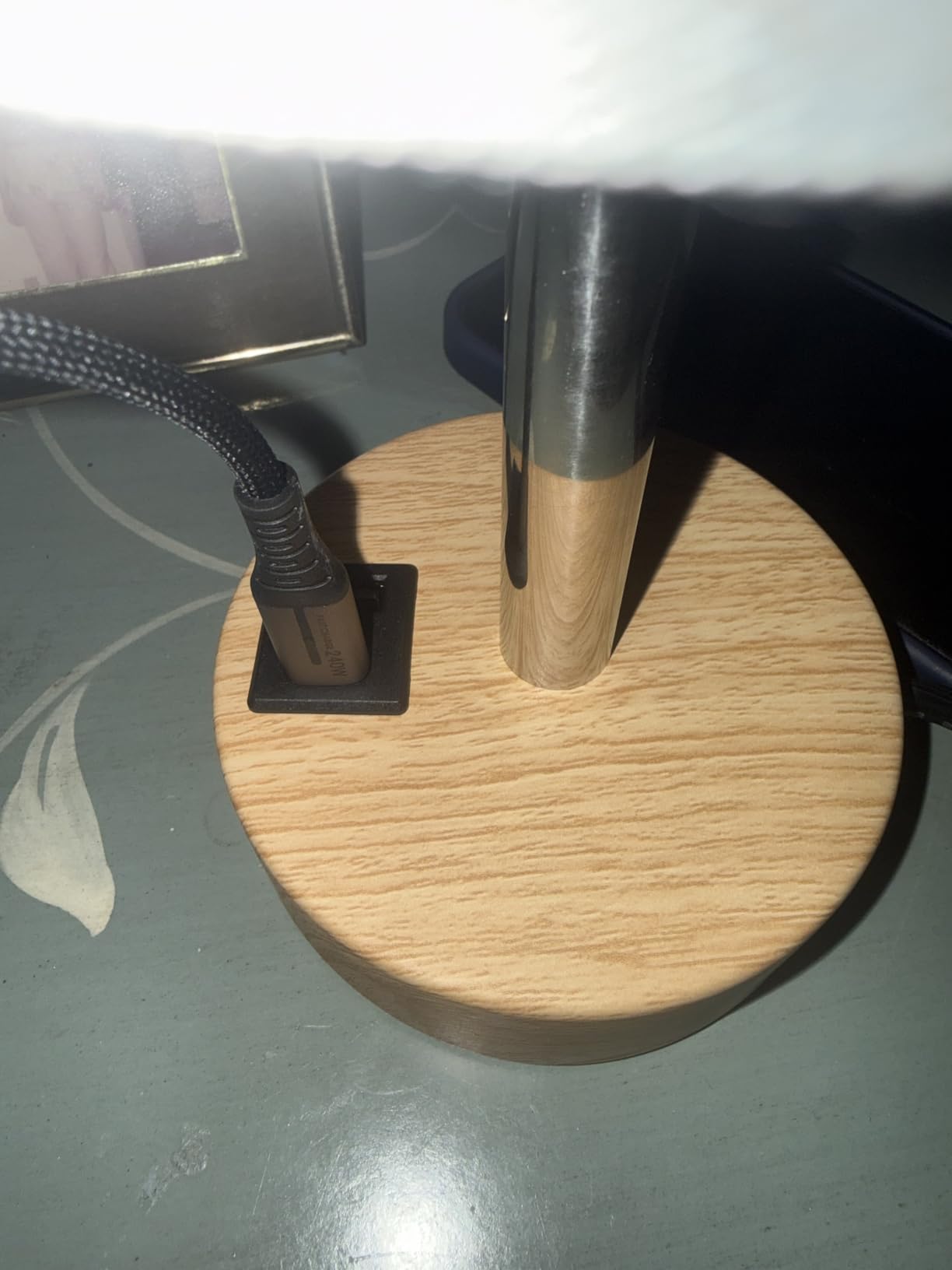 Dicoool Bedside Table Lamp for Bedroom - 3-Way Dimmable Touch Lamp, USB A+C customer photo 2