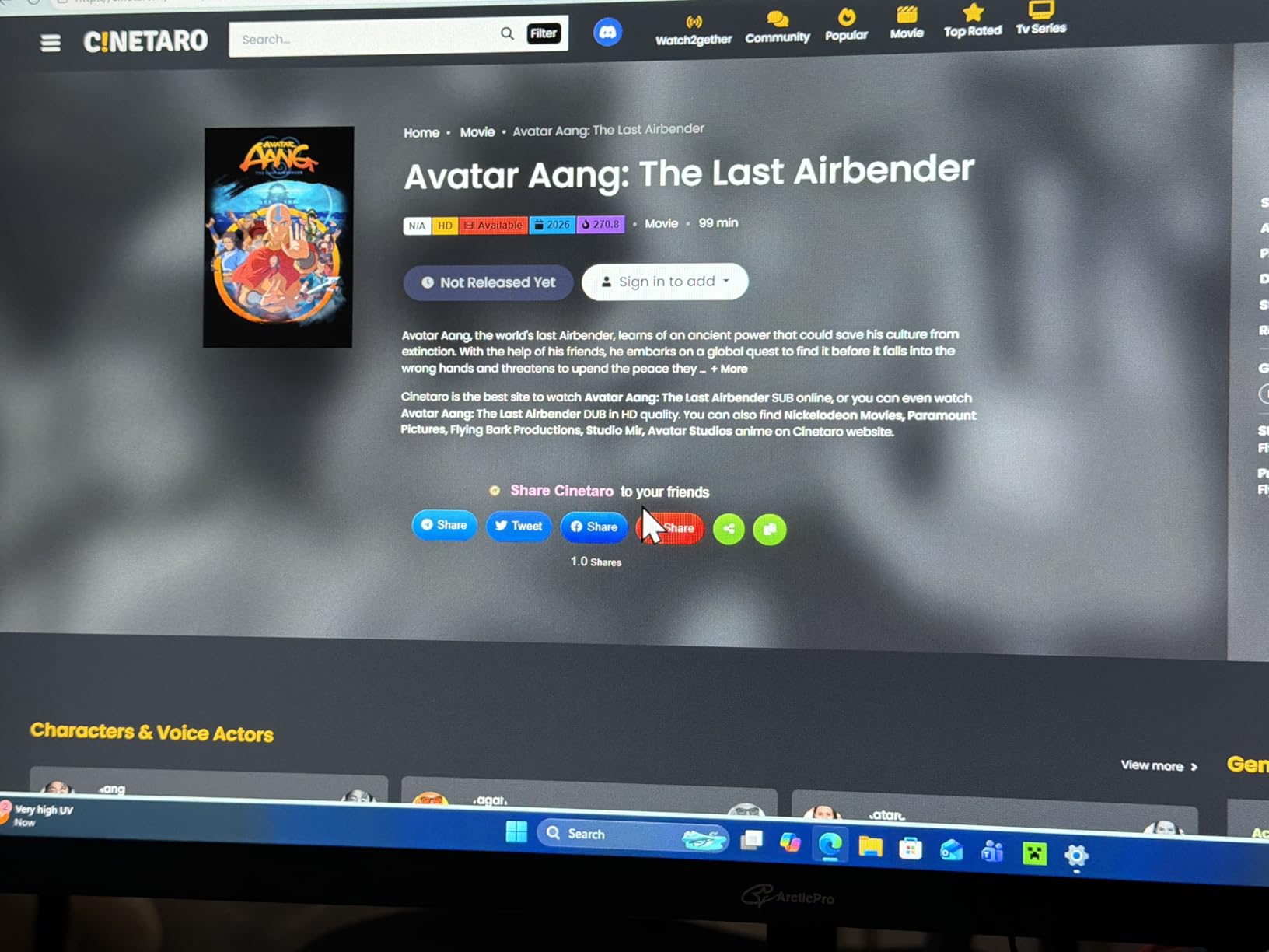 ArcticPro 22 Inch Gaming Monitor 144Hz, FHD Computer Monitor, 105% sRGB customer photo 1
