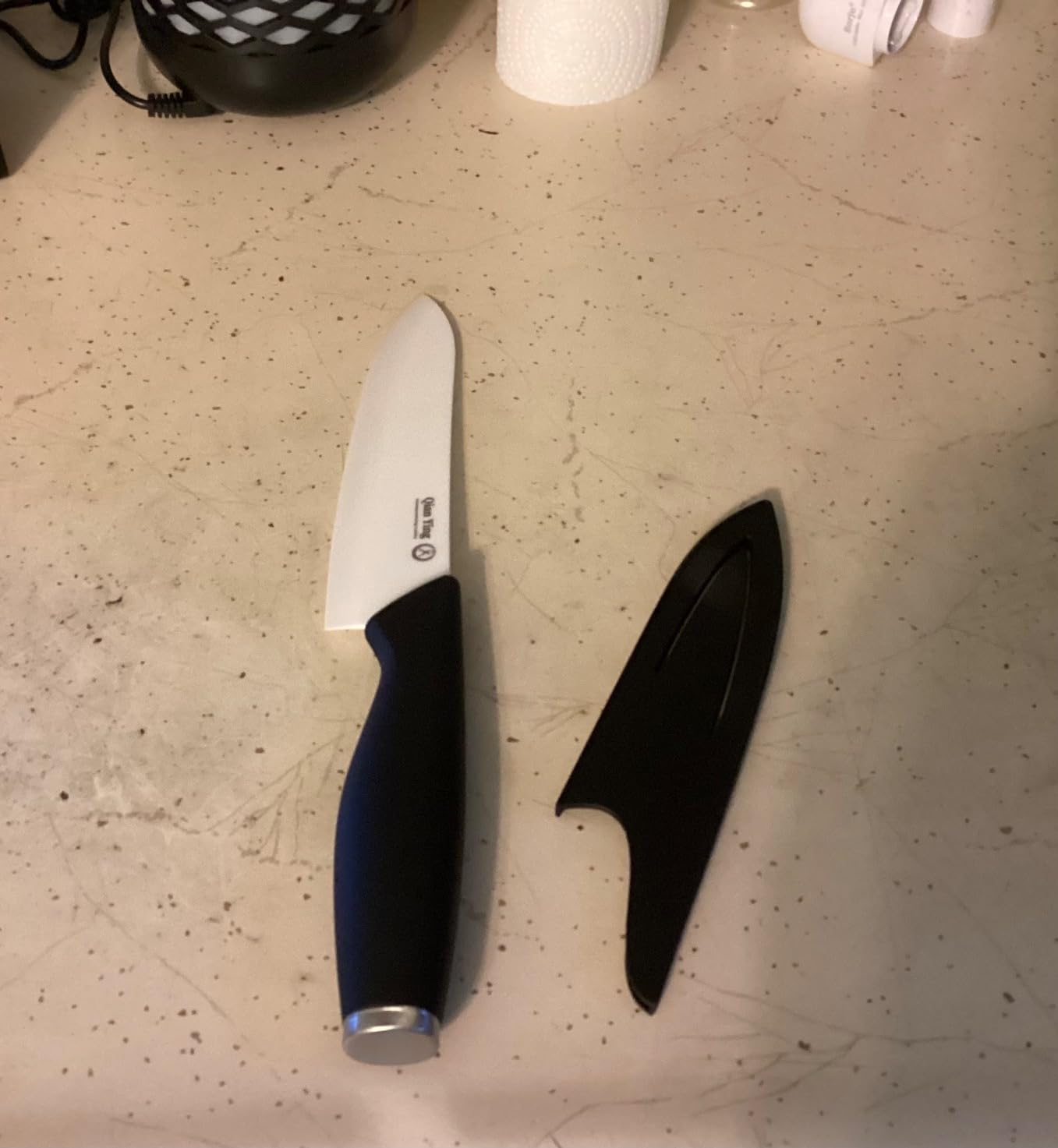Ceramic Knife Set for Kitchen with Sheath: 5PCS Rustproof Cooking Knives customer photo 2