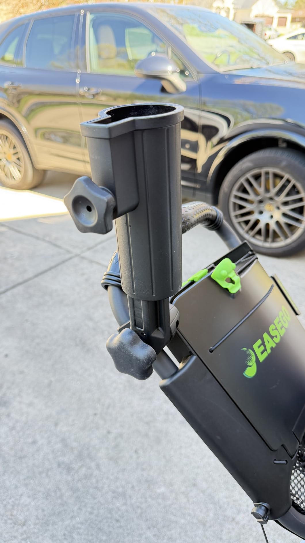 EASEGO Golf Push Cart 3 Wheel : Golf Bag Cart Foldable with Phone Holder/Cup/Umbrella Holder Compact Golf Pull Carts Quick Fold Golf Caddy Push Carts for Different Terrain customer photo 1