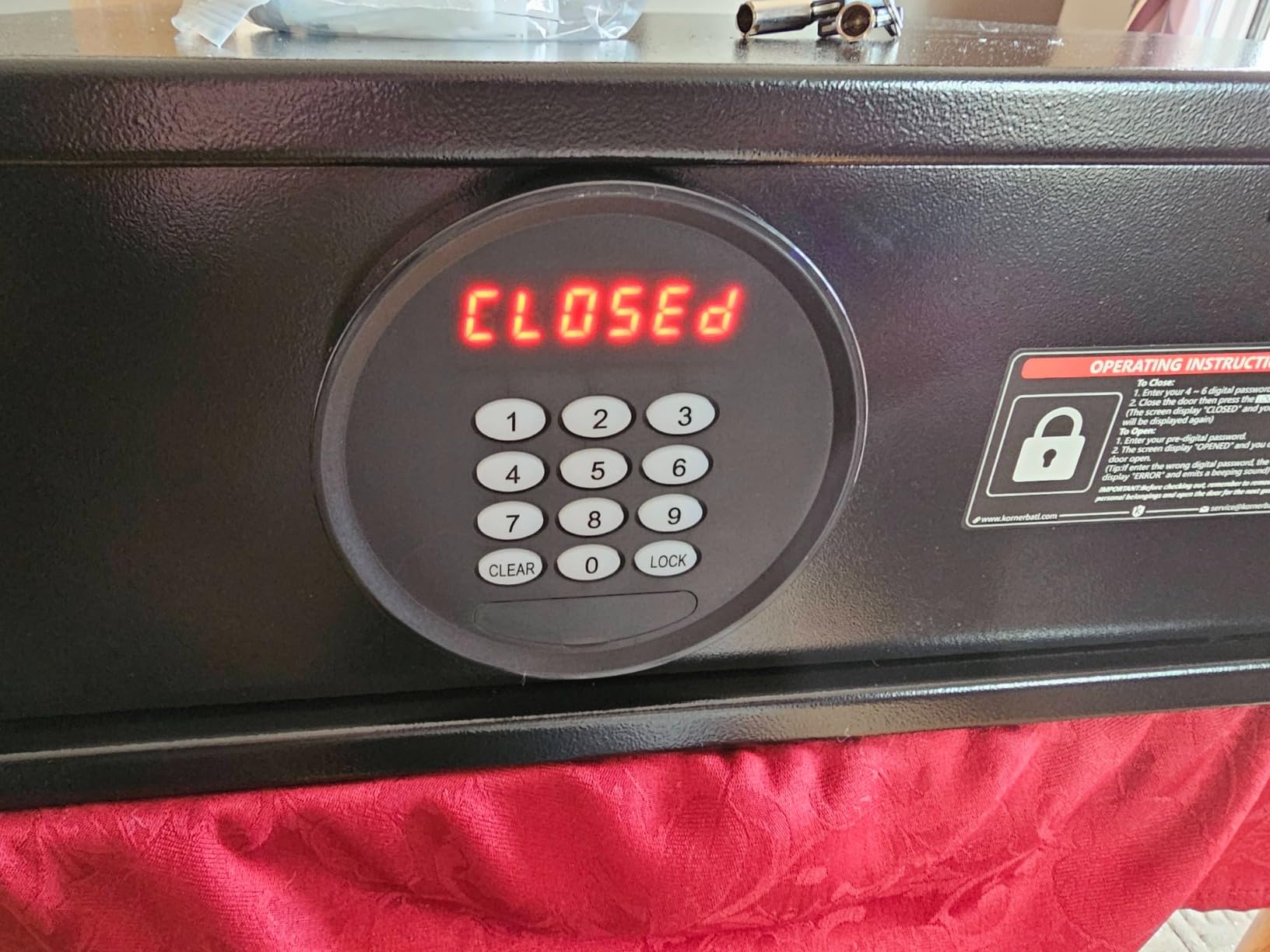 KornerBatl 19.4 lb Hotel & Dorm Safe Box with Admin Password, Laptop Safe customer photo 2
