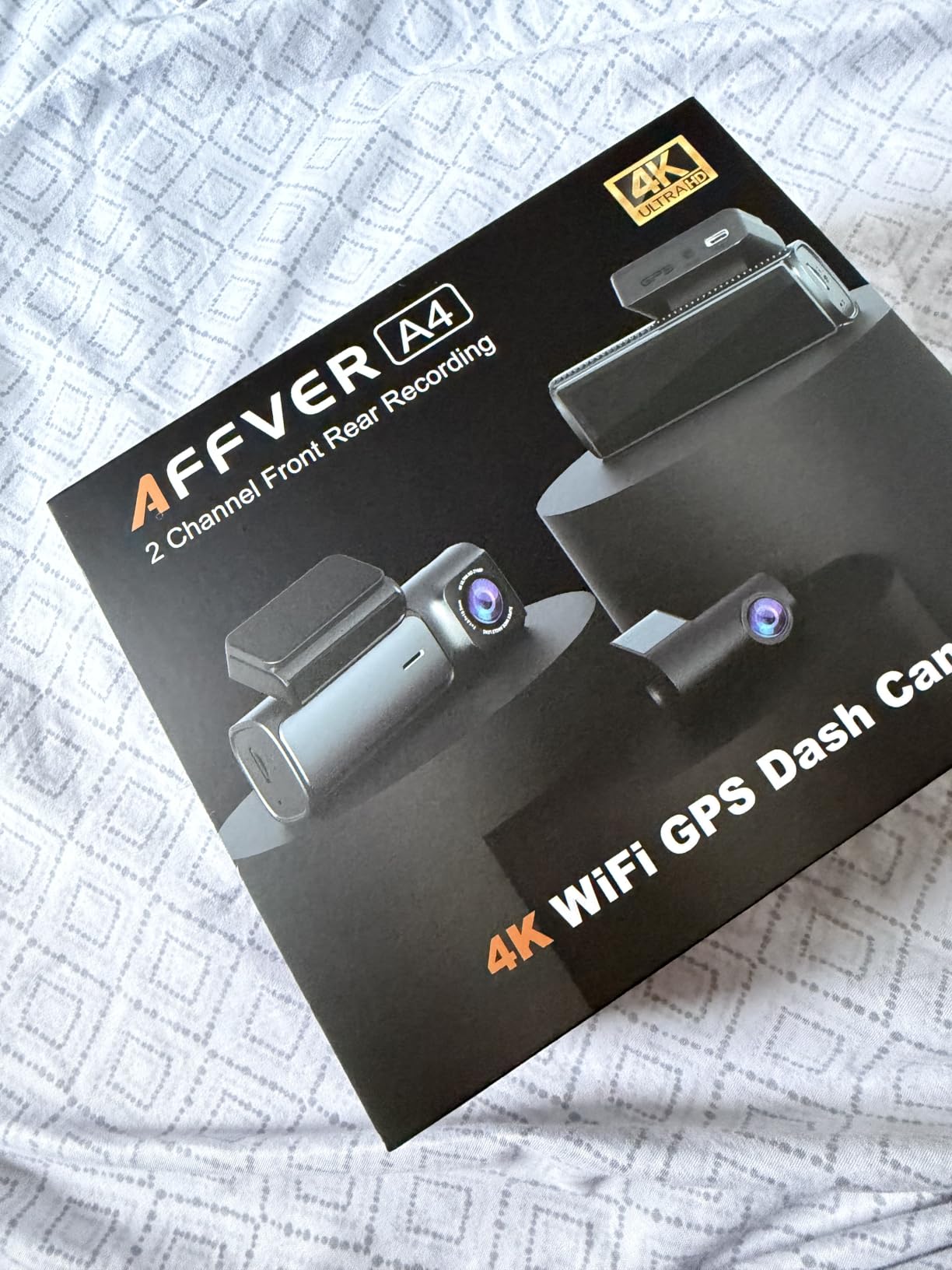 Affver 4K+2.5K Dash Cam Front and Rear, Built-in 5G WiFi 6 GPS Dual Dashcam customer photo 1