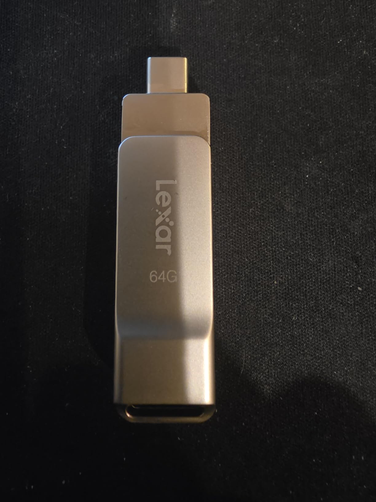 Lexar D40E 128GB Dual USB 3.2 Gen 1 Type-C Jump Drive, Champagne Silver | USB-C Flash, Metal Housing, Swivel Design, Thumb Drive customer photo 1