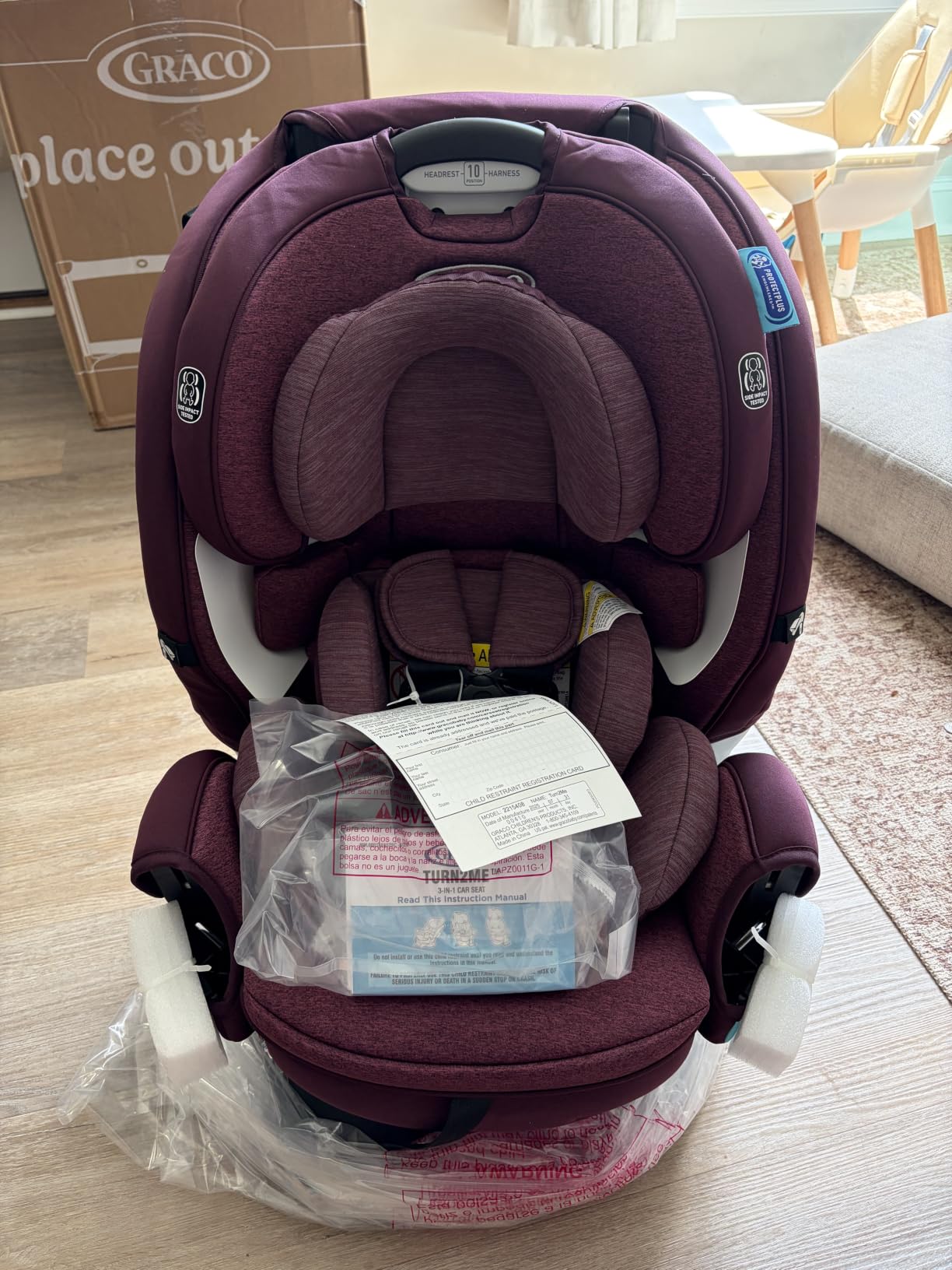 Graco Turn2Me 3-in-1 Rotating Convertible Car Seat, Cambridge customer photo 1