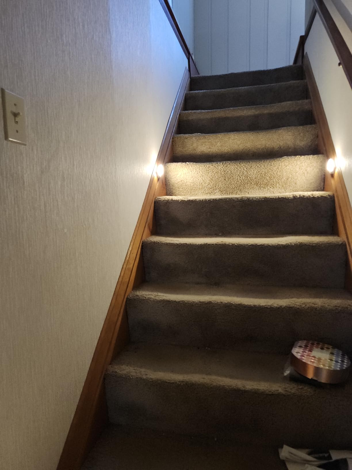 8 Pack Motion Sensor Stair Light Indoor, Battery Operated Night Lights customer photo 1