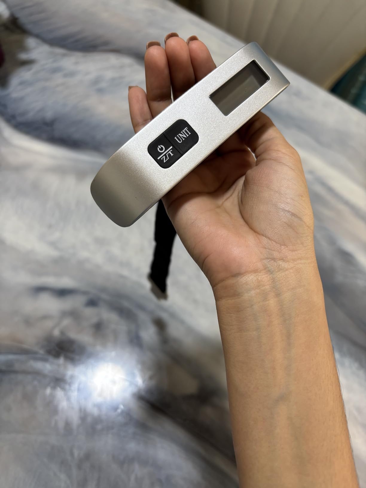 Luggage Scale, 110lb/50kg Portable Luggage Weight Scale, Silver customer photo 1