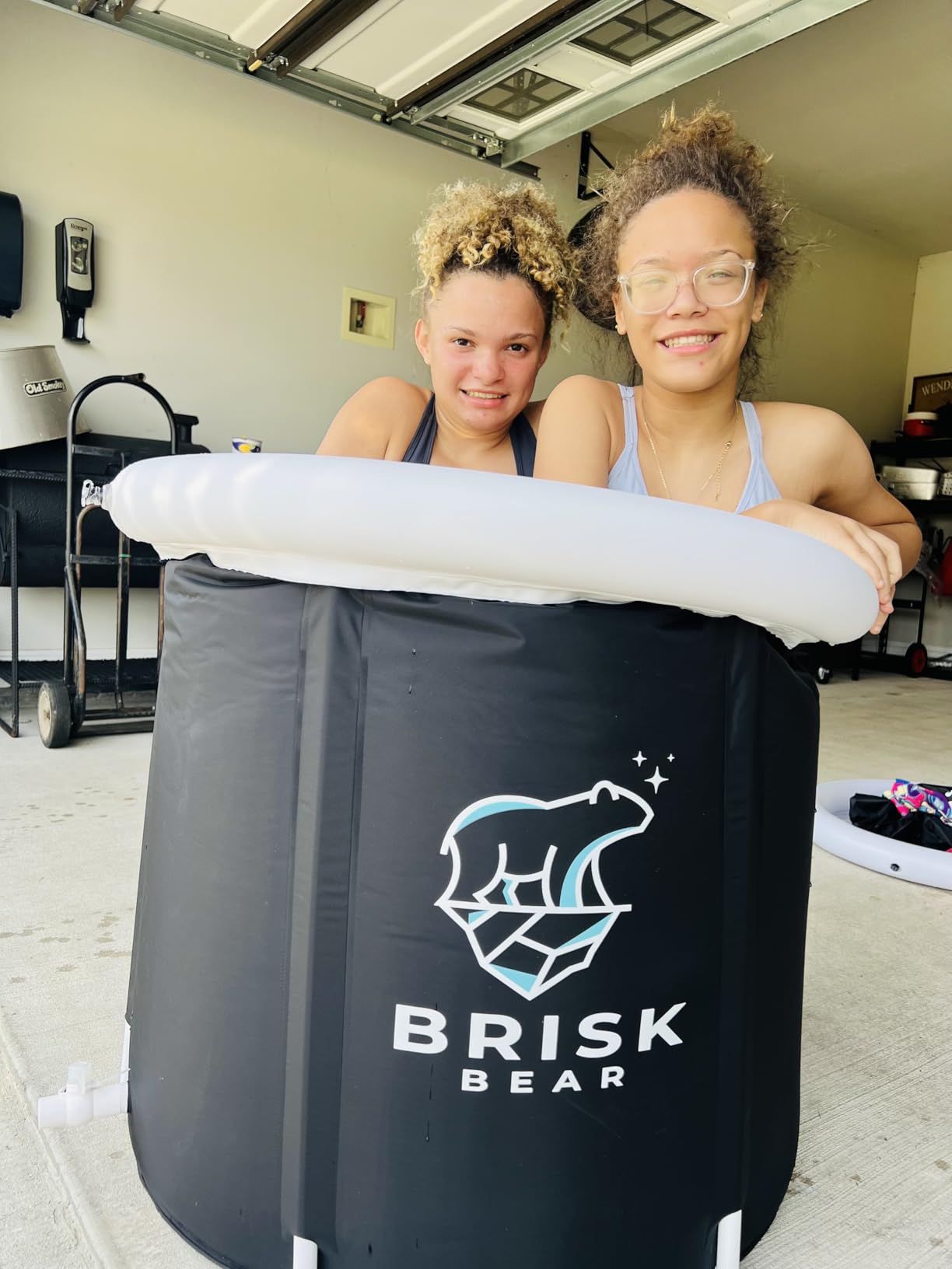 XL Oval Ice Bath Tub for Athletes with Cover by Brisk Bear - Extra Large Cold Plunge Tub for Recovery - Ice Tub with Digital Timer, Thermometer & Reusable Ice Molds - Cold Plunge to Soothe Muscles customer photo 1
