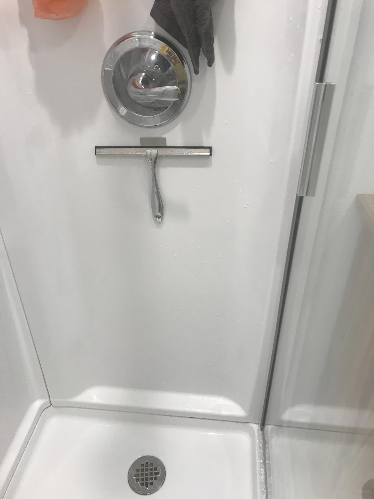 ALFLOD 2pcs Shower Squeegee for Glass Doors with Adhesive Hanging Hook Set customer photo 2