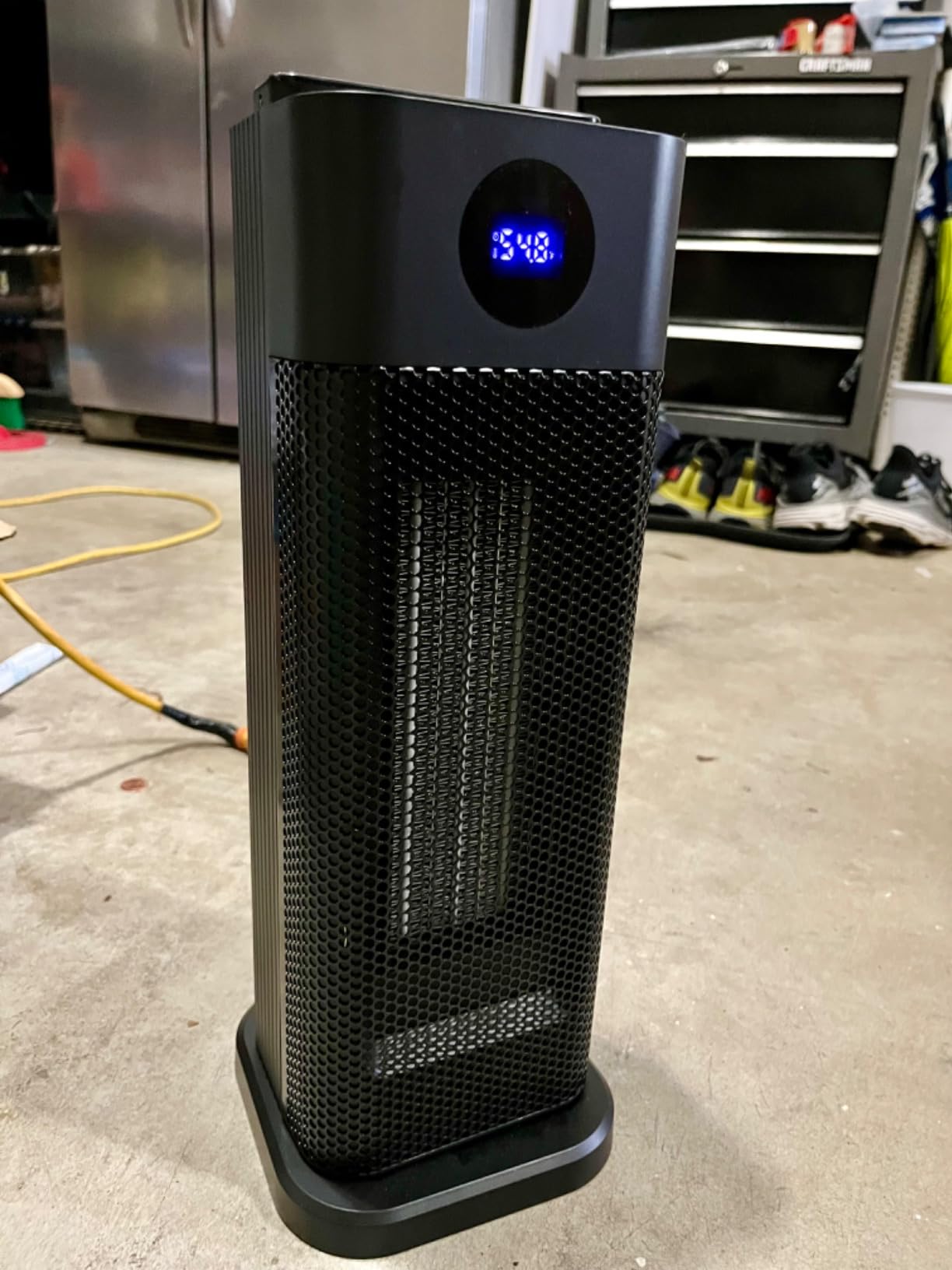 Minthouz Space Heater - 1500W PTC Ceramic Tower Heaters for Indoor Use with Adjustable Thermostat, Timer and Remote Control, Quick 1s Heat-up 70° Oscillation Electric Heater for Office, Bedroom, Room customer photo 1