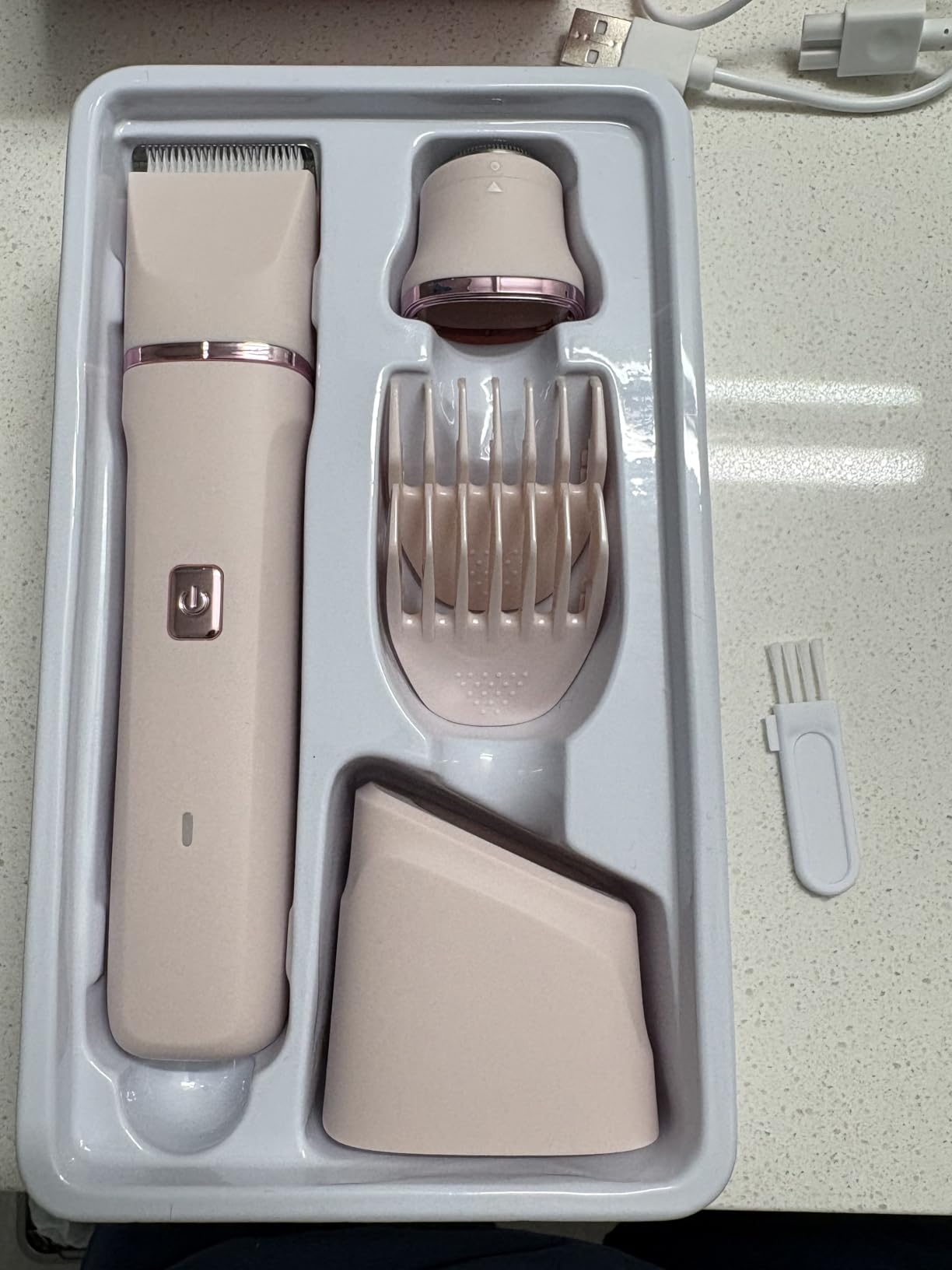 Risina Body Trimmer for Men, 2-in-1 Groin & Body Hair Trimmer, IPX7 Waterproof Electric Razor, Ball & Pubic Hair Trimmer for Private Areas, Ceramic Blade Body Shaver, Rechargeable Grooming Kit customer photo 2