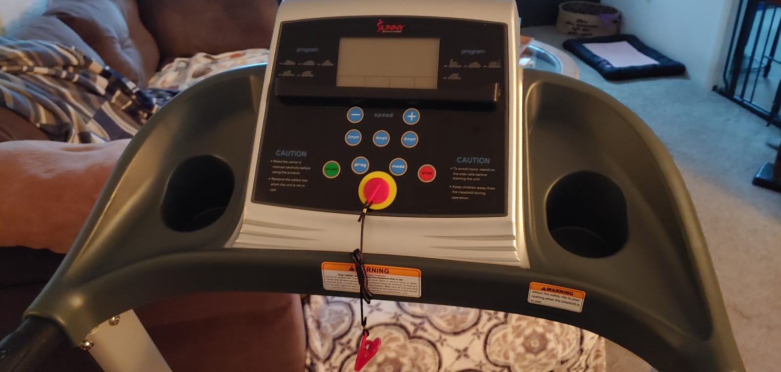 Sunny Health & Fitness Smart Wi-Fi Treadmill w/Shock Absorption customer photo 2