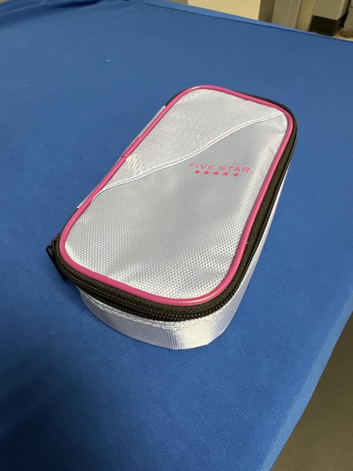 Five Star Pencil Pouch, Pen Case, High-Capacity Zipper Pouch, Storage Organizer for School Supplies Earbuds Chargers Cables Makeup, Blue/Denim (500212F-ECM) customer photo 2
