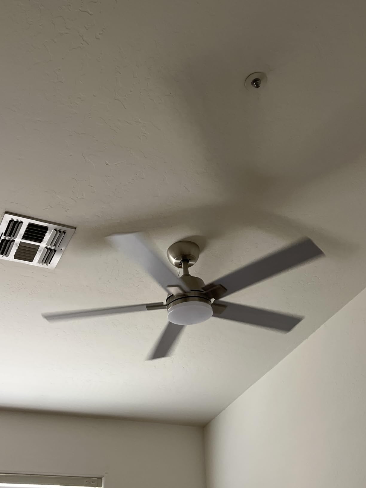 Rayqueen 72 Inch Brushed Nickel Ceiling Fans with Lights and Remote,Downrod customer photo 2