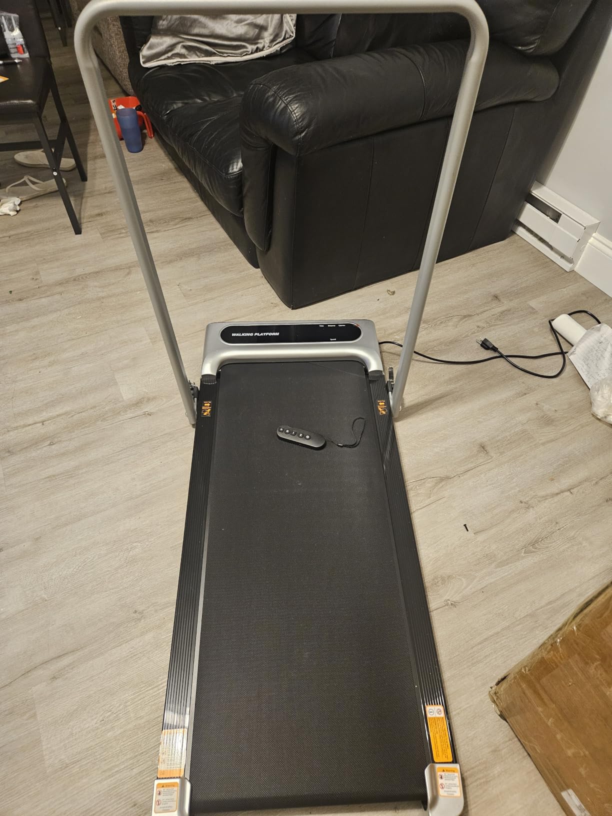 Yagud Walking Pad, Walking Pad Treadmill for Home Office, Portable Under Desk Treadmill with Remote Control and LED Display, Walking Jogging Running Machine customer photo 1